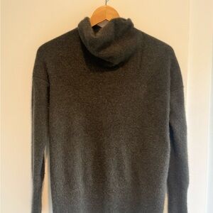 Vince Olive Green Cashmere Cowl Neck/ Turtleneck Sweater